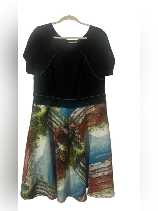 eshakti Dresses & Skirts - eShakti landscape art to wear dress 2x